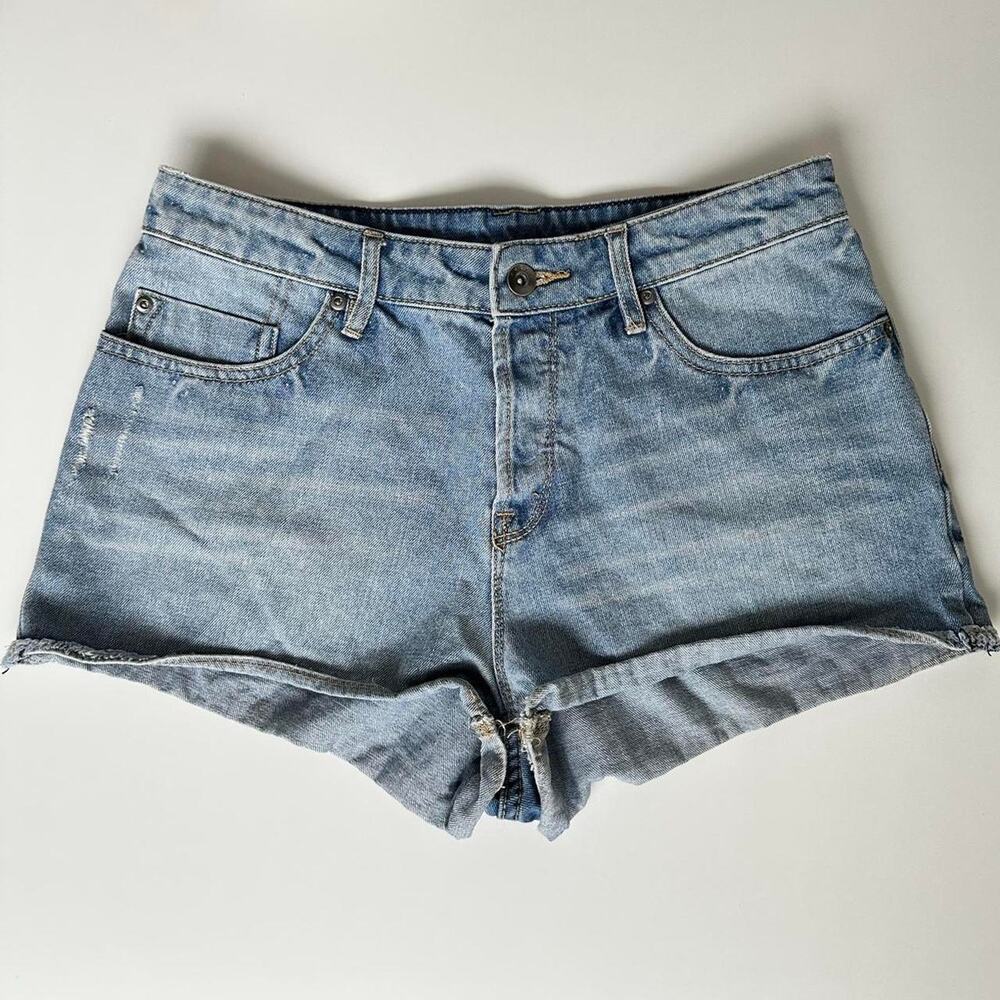 Y2K Roxy Blue Denim Booty Shorts Size 29